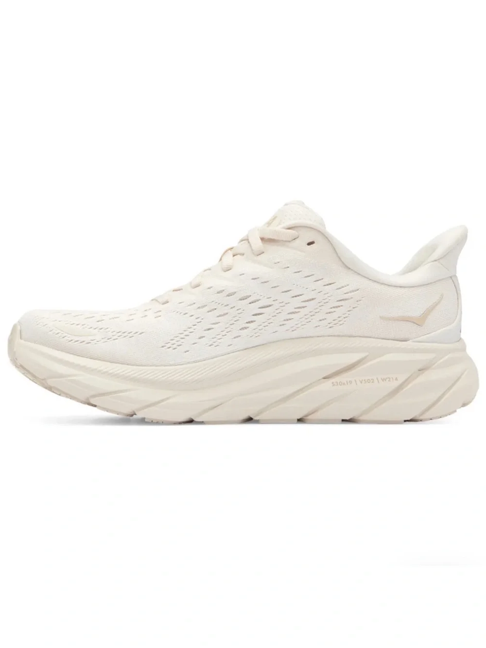 HOKA One One Clifton 8 Running Shoes Eggnog Shifting Sand 8.5 - Picture 6 of 13